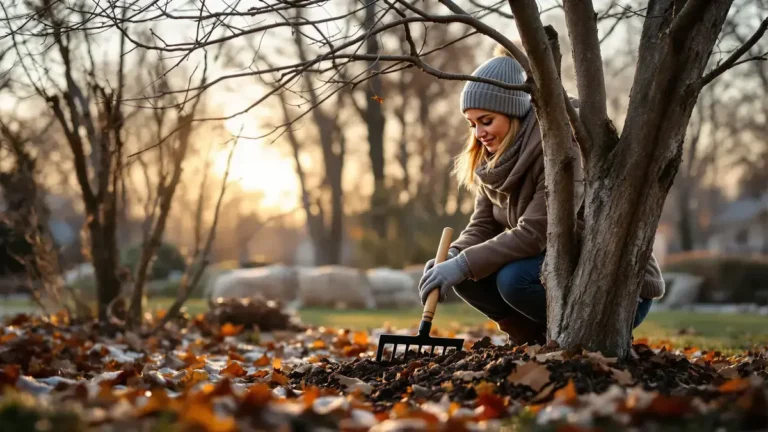 A gennaio grattare il terreno intorno agli alberi e agli arbusti favorisce la loro rinascita in primavera
