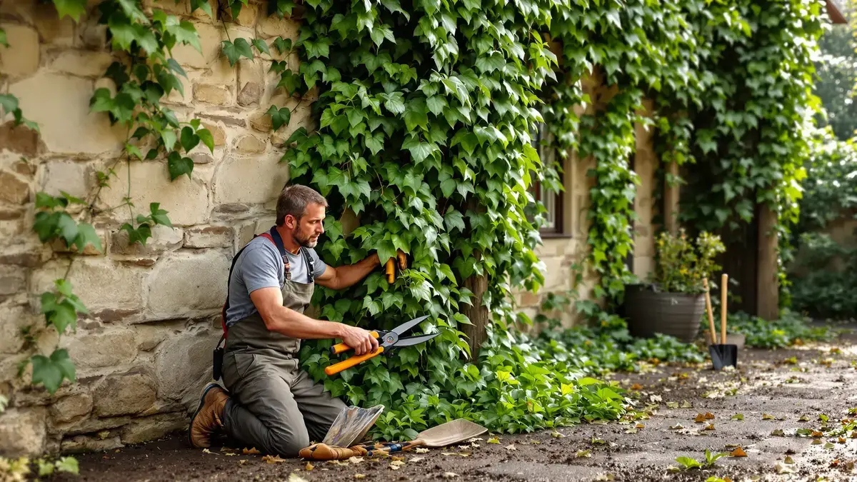 I vostri muri o i pali sono invasi dall’edera: scoprite le due soluzioni efficaci di Bertrand, il giardiniere